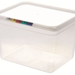 Гастроёмкость 1/2-200 11.7л прозрачная без крышки глубокая пластиковая по 6 шт/уп