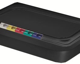 Гастроёмкость 1/4-65 1.7л чёрная без крышки глубокая пластиковая по 28 шт/уп