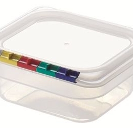 Гастроёмкость 1/6-65 1л прозрачная без крышки глубокая из поликарбоната по 14 шт/уп