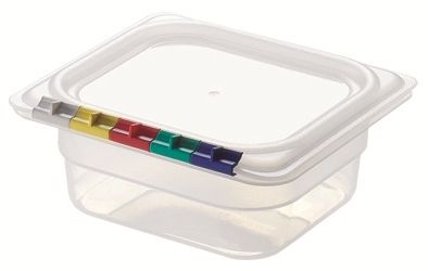 Гастроёмкость 1/6-65 1л прозрачная без крышки глубокая из поликарбоната по 14 шт/уп