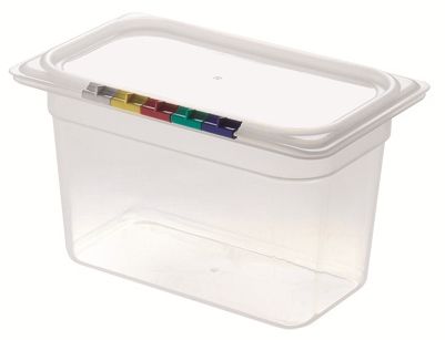 Гастроёмкость 1/4-150 4л прозрачная без крышки глубокая пластиковая по 16 шт/уп