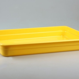 Гастроёмкость 1/1-65 8.5л жёлтая без крышки глубокая пластиковая по 7 шт/уп