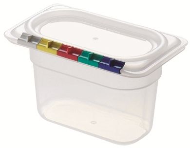 Гастроёмкость 1/9-100 0.9л прозрачная без крышки глубокая из поликарбоната по 18 шт/уп