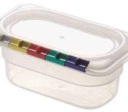 Гастроёмкость 1/9-65 0.6л прозрачная без крышки глубокая из поликарбоната по 21 шт/уп