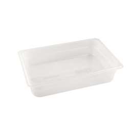 Гастроёмкость 1/2-65 3.8л прозрачная без крышки глубокая пластиковая по 14 шт/уп