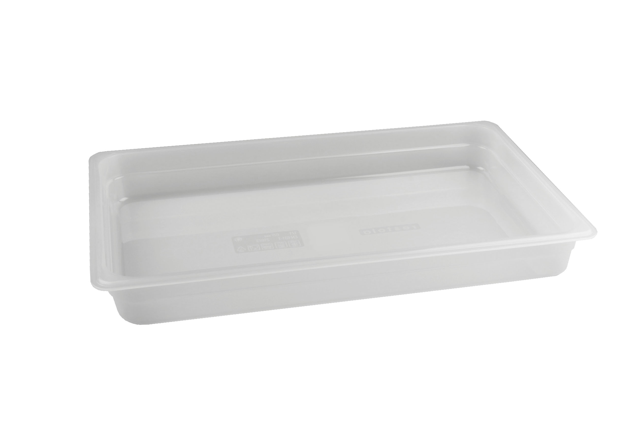 Гастроёмкость 1/1-65 8.5л белая без крышки глубокая пластиковая по 7 шт/уп