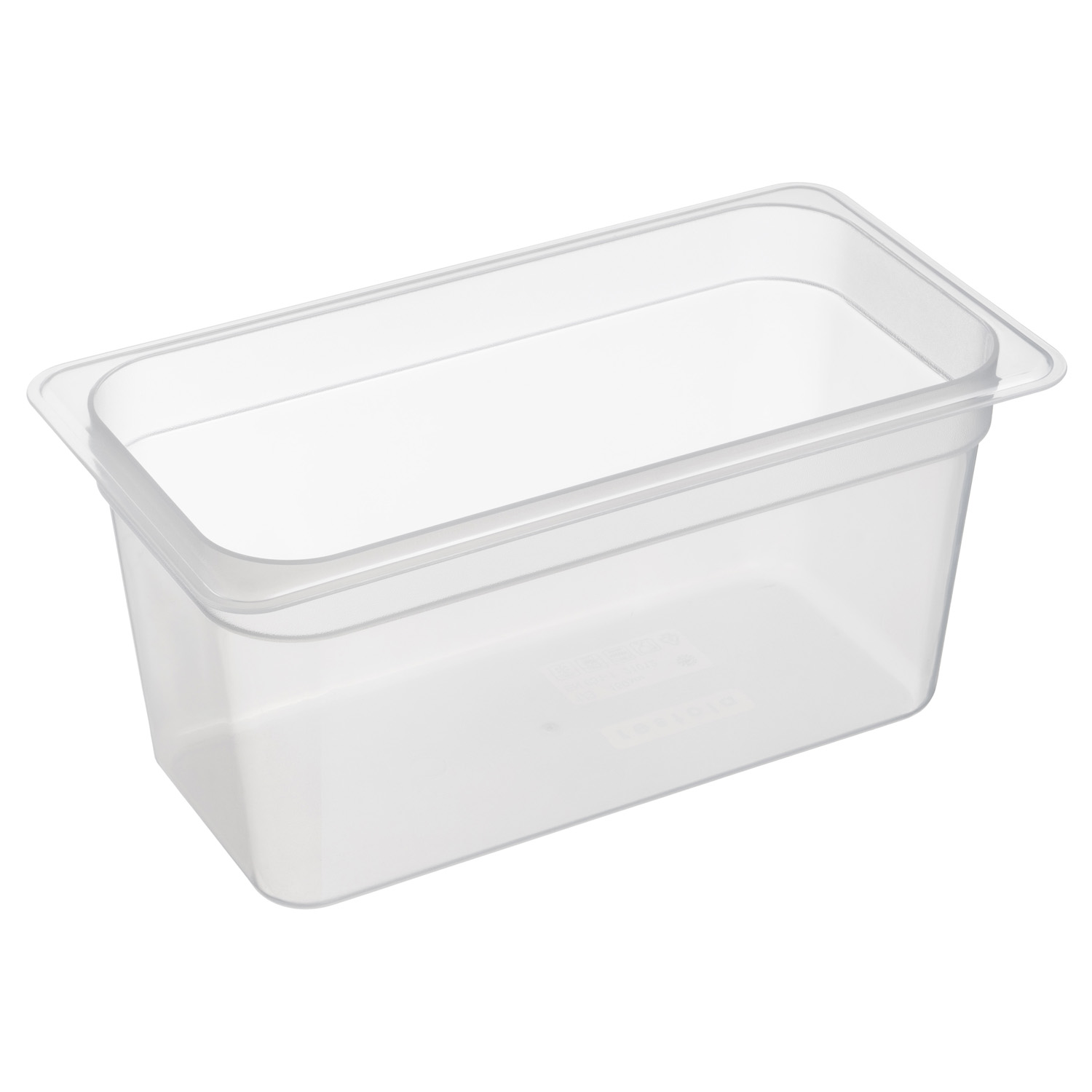 Гастроёмкость 1/3-150 5.5л прозрачная без крышки глубокая пластиковая по 12 шт/уп