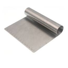 Скребок (разделитель для теста) h=12 см. раб.часть 15*8 см. нерж. со шкалой  /1/12/72/