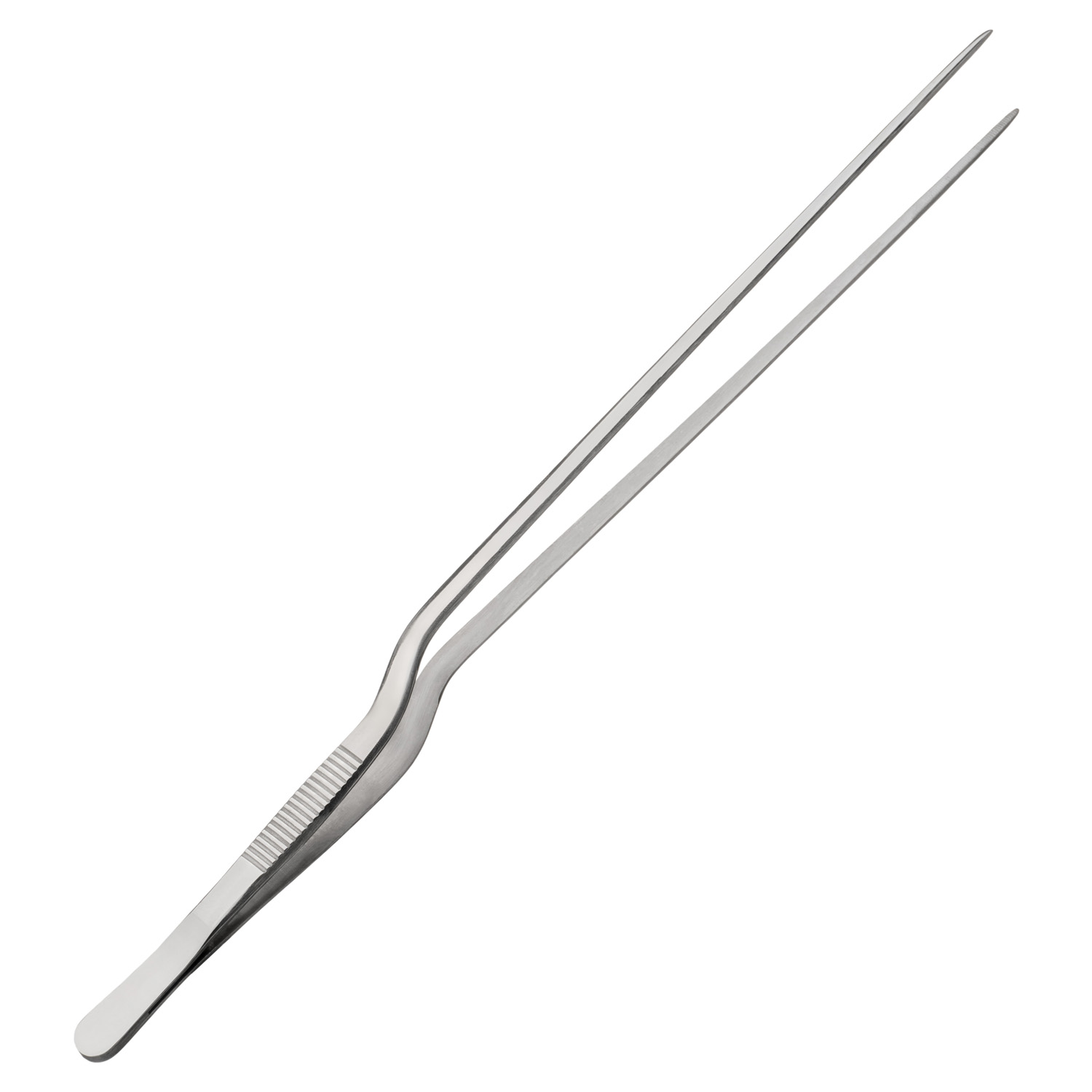 Щипцы кухонные пинцет 300мм металлические изогнутые по 100 шт/уп