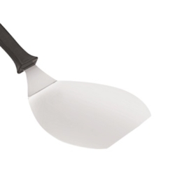 Лопатка для пиццы 35 см. изогнутая раб. часть 22*16,5 см. нерж. ручка пластик /1/47/
