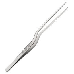 Щипцы кухонные пинцет 200мм металлические изогнутые по 100 шт/уп