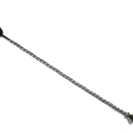 Ложка барменская с метал. кнопкой 33см металлическая по 1 шт/уп