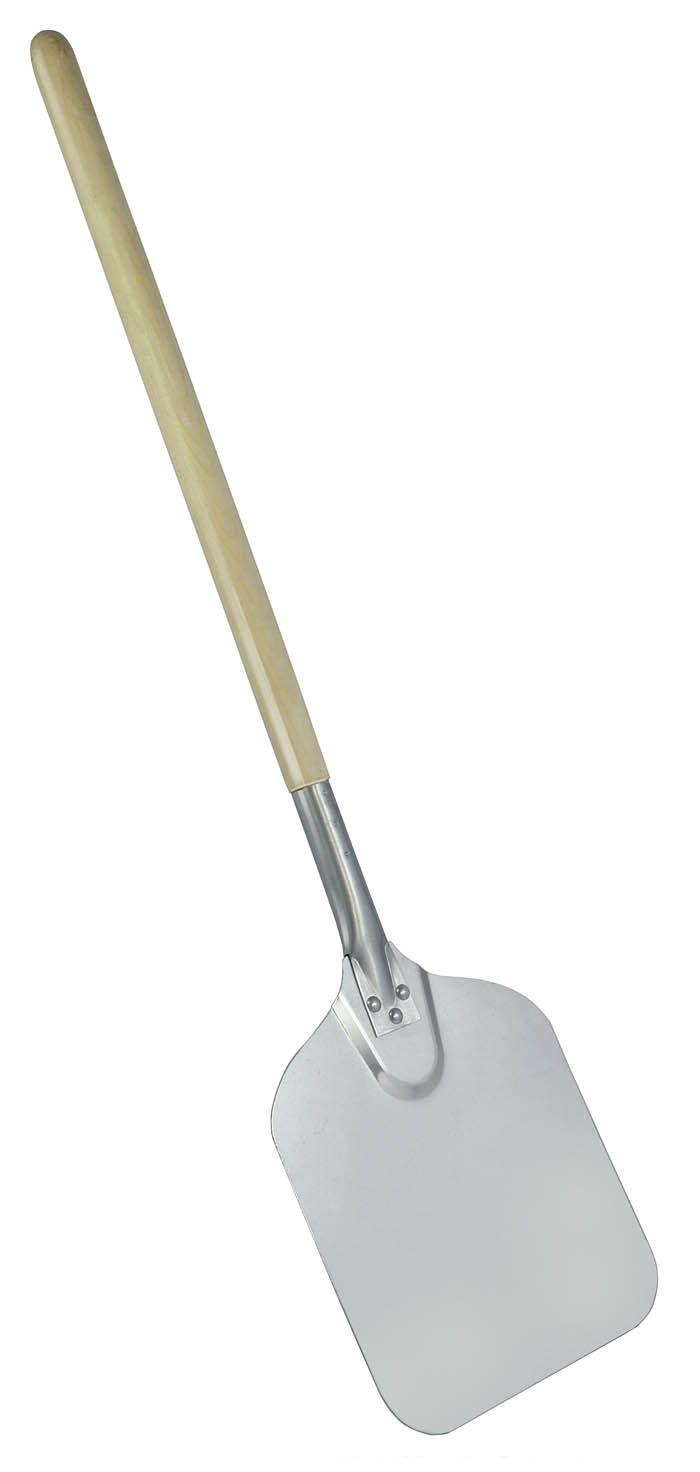 Лопата кухонная для пиццы прямоуг. 30*35 см. l=50 см. алюм. с дерев. ручкой /1/12/