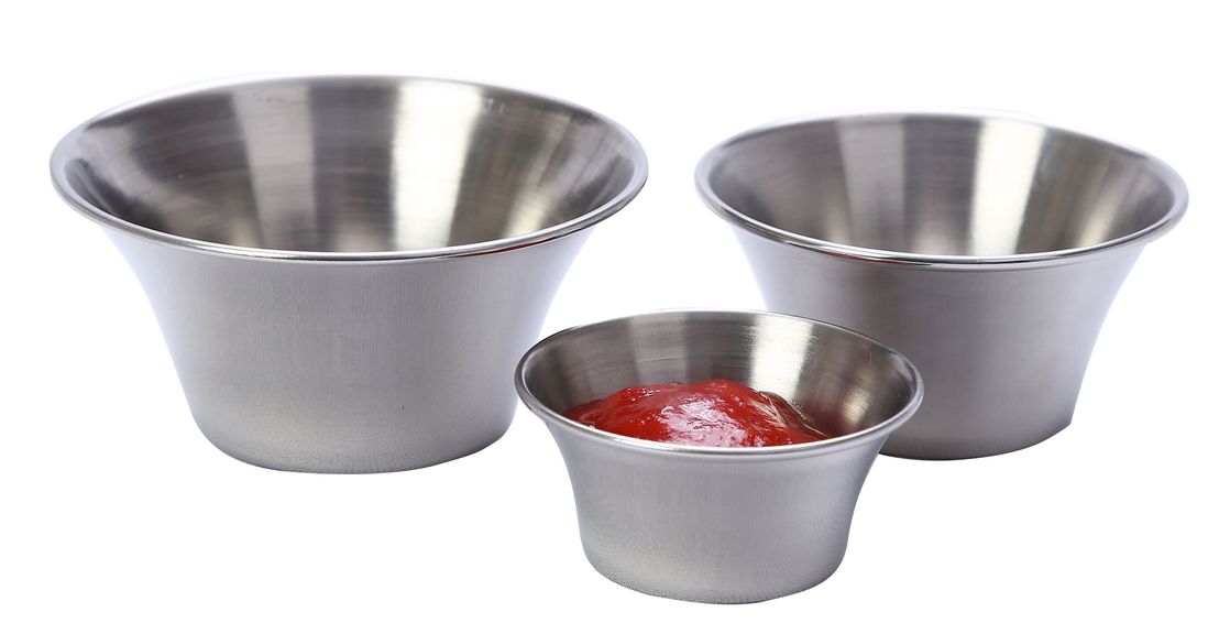 Соусник 120мл d80мм h41мм металлический /1/288/