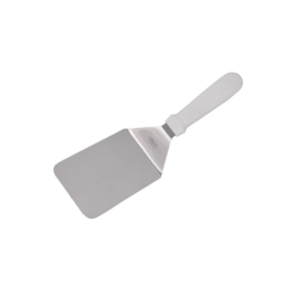 Лопатка 30 см. изогнутая раб.часть 15*9,5 см. нерж. широкая с пласт. ручкой /1/