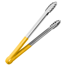 Щипцы универсальные 40см металлические желтая ручка /1/120/