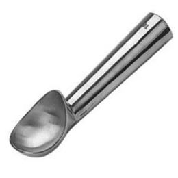 Ложка для мороженого d=45 мм. 15 мл. без механизма алюм. по 1 шт/уп