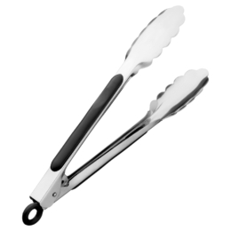 Щипцы кухонные универсальные 240мм металлические резин. вставки по 72 шт/уп