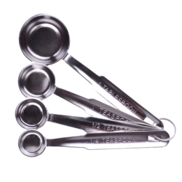 Набор мерных ложек 4 шт. нерж. (15+5+2,5+1 мл) /1/