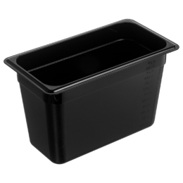 Гастроёмкость 1/3-200 325×176мм h200мм 6.6л чёрная прямоугольная без крышки из поликарбоната по 1 шт/уп