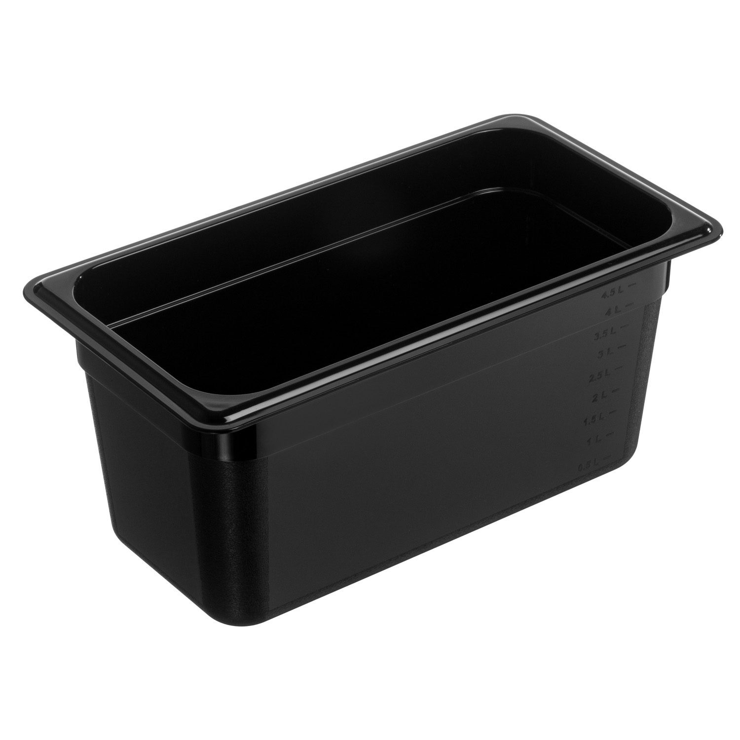 Гастроёмкость 1/3-150 325x176мм h150мм 4.9л чёрная прямоугольная без крышки из поликарбоната по 1 шт/уп