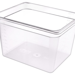 Гастроёмкость 1/2-200 325×265мм h200мм 11.7л прозрачная прямоугольная без крышки из поликарбоната по 6 шт/уп