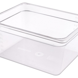 Гастроёмкость 1/2-150 325×265мм h150мм 8.9л прозрачная прямоугольная без крышки из поликарбоната по 8 шт/уп