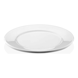 Тарелка для еды круглая d280мм белая из поликарбоната по 50 шт/уп