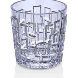 Стакан для напитков «Crystal Mosaic» 200мл d78мм h83мм прозрачный круглый из поликарбоната по 100 шт/уп
