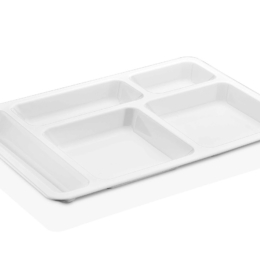 Поднос 360×245 мм с 5 отделениями 230гр поликарбонат /1/25/