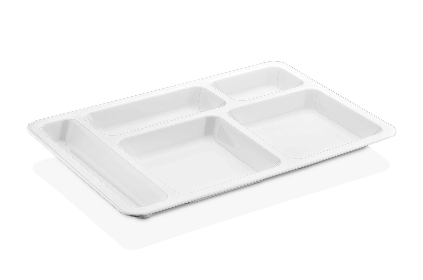 Поднос 360x245 мм с 5 отделениями 230гр поликарбонат /1/25/