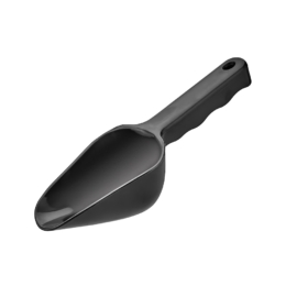 Совок для льда/сыпучих продуктов 180мл 245мм поликарбонат черный /1/24/