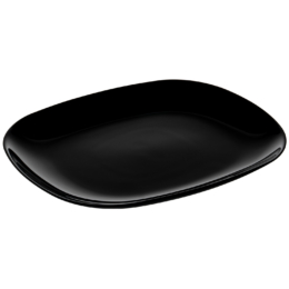 Блюдо прямоугольное «Evolution» 280×230мм h22мм Блэк по 6 шт/уп