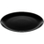 Тарелка для еды круглая «Evolution» d250мм h17мм чёрная без полей чёрная из опалового стекла по 6 шт/уп
