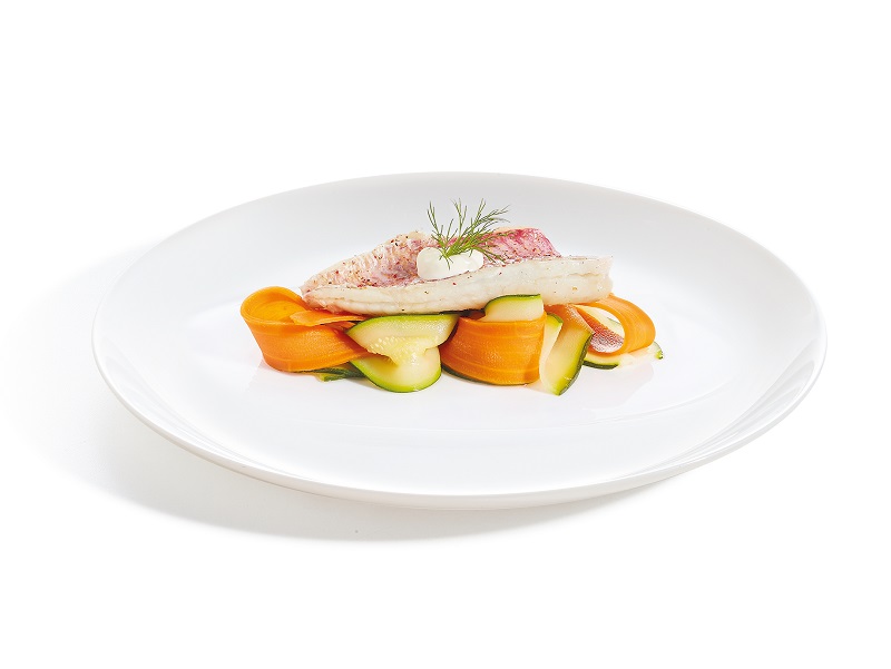 Тарелка для еды круглая «Evolution» d270мм белая без полей из опалового стекла по 6 шт/уп