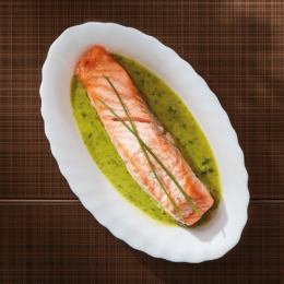 Блюдо для еды овальное «Trianon» 220×140мм h30мм белое из опалового стекла по 6 шт/уп