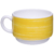 Чашка кофейная/чайная «Brush» 190мл d76мм h57мм желтый край из опалового стекла по 12 шт/уп