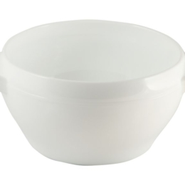 Тарелка суповая круглая «Restaurant» 500мл d120мм h60мм белая с двумя ручками из опалового стекла по 6 шт/уп