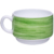 Чашка кофейная/чайная «Brush» 190мл d76мм h57мм зеленый край из опалового стекла по 12 шт/уп