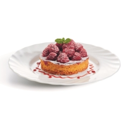 Тарелка для еды круглая «Trianon» d195мм h15мм белая из опалового стекла по 6 шт/уп