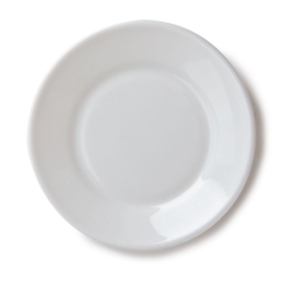 Тарелка для еды круглая пирожковая «Restaurant» d155мм h15мм белая из опалового стекла по 6 шт/уп
