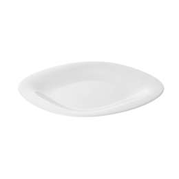 Тарелка для еды квадратная «Evolution» 200×200/100×100мм белая из опалового стекла по 6 шт/уп