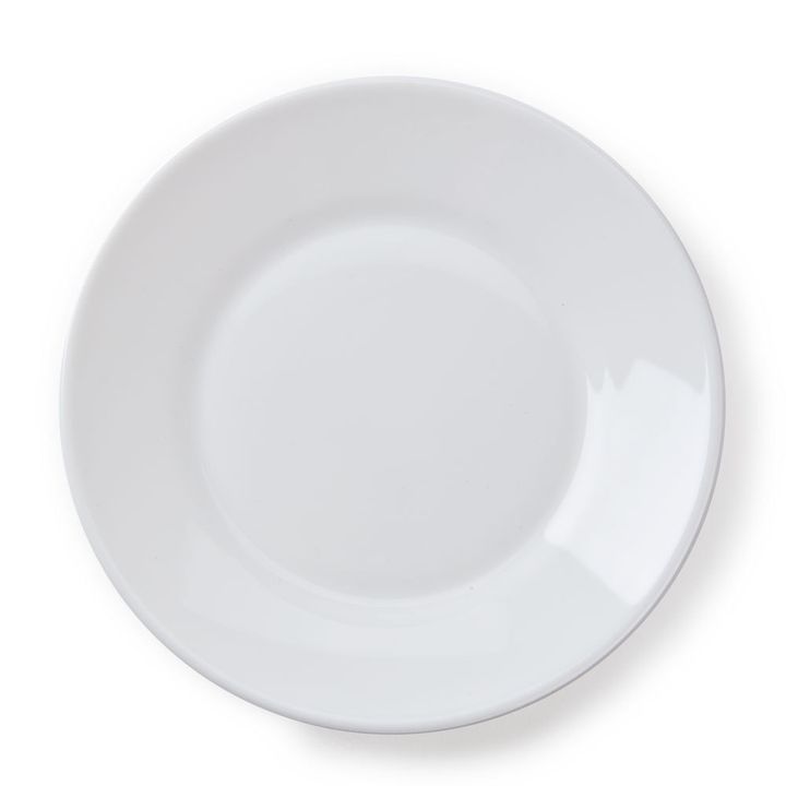 Тарелка для еды круглая «Restaurant» d195мм h20мм белая из опалового стекла по 6 шт/уп