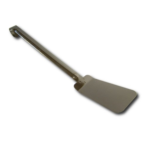 Лопатка кухонная 44,5 см. изогнутая раб. часть 13,5*8 см. нерж. широкая /1/50/