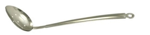 Ложка кухонная для снятия пены L ручки 23 см. нерж. /1/150/