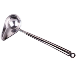 Ложка соусная 75мл L ручки 23см металлическая по 150 шт/уп