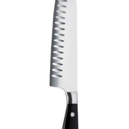 Нож японский Santoku 180/310 мм. с бороздками, кованый 1/12/