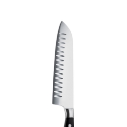 Нож японский Santoku 125/235 мм. с бороздками, кованый 1/12/