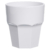 Стакан для напитков 250мл d83мм h90мм белый круглый из поликарбоната по 42 шт/уп