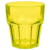Стакан для напитков 250мл d83мм h90мм жёлтый круглый из поликарбоната по 42 шт/уп